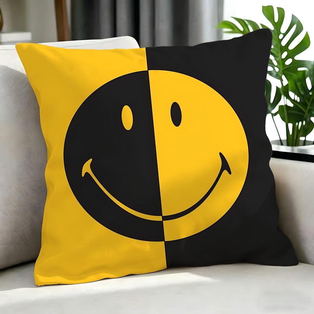 Art HHappy  Sad Cushion Cover Cushion Cover Set Pcs X X X Pillowcase Decorative Sofa Home Decor