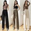 Straight Lace-up Suit Pants Women's Autumn Small High Waist Drape Wide-leg Pants New Trousers Casual Pants