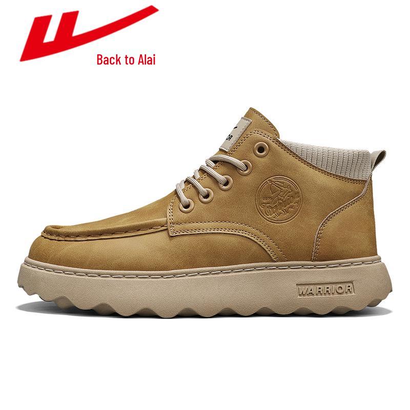 Warrior Men's Shanghai Martin Boots: Retro High-Top Skate Shoes, Aut/Winter British Workwear Style, 2025 Edition.