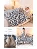 Three-Layer Quilted Milk Velvet Cartoon Blanket - Thick, Machine Washable, Ideal for Autumn/Winter Naps