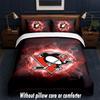 Pittsburgh Penguins Design Bed Bedding Set 1 Duvet Cover + 2 Pillowcases Soft Breathable Household Bed Linens