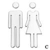 DIY Mann & Frau Toilettenaufkleber WC Türschild Aufkleber Toilettenschilder Waschraumschild Plakette Wandaufkleber Dekor Abnehmbar