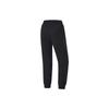 Li-Ning Plain Sweat-Absorbing Tapered Knit Sports Pants Women Bottoms Black AKLU106-1