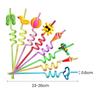 Party Supplies Colorful Straw Beverage Plastic Drinking Straws Hot Reusable Drinking Straws  Kids
