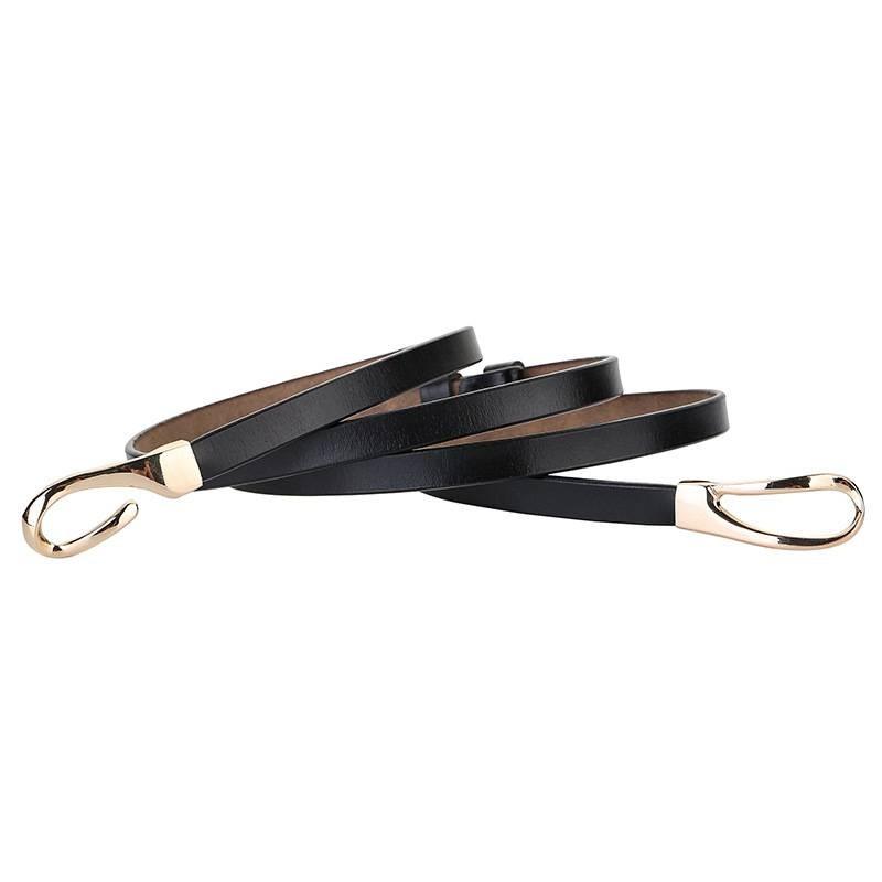 Dress Leather Belt Womens Alloy Clasp Smooth Fashion Formal Decoration Wear