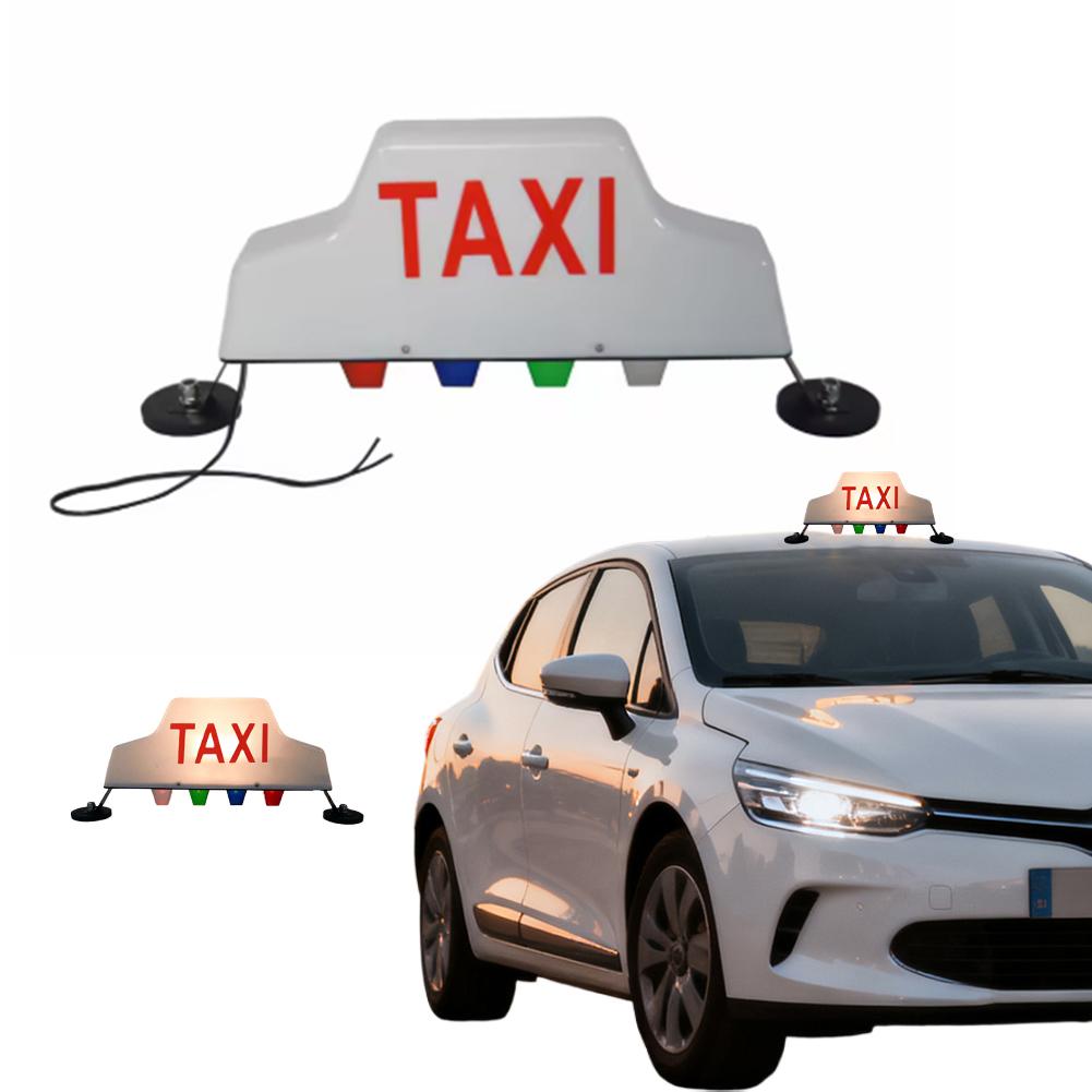 Auto Taxi Schild Licht Dach Wasserdicht und Staubdicht LED Magnetisch Helle Lampe Basis Universal Signal 12V Starke Lampe Super B0M2