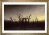 Caspar David Friedrich In the Oak A3 Interior Art Gold Frame (Monastery Forest) Poster, Size, Wallpaper, Painting, Poster,