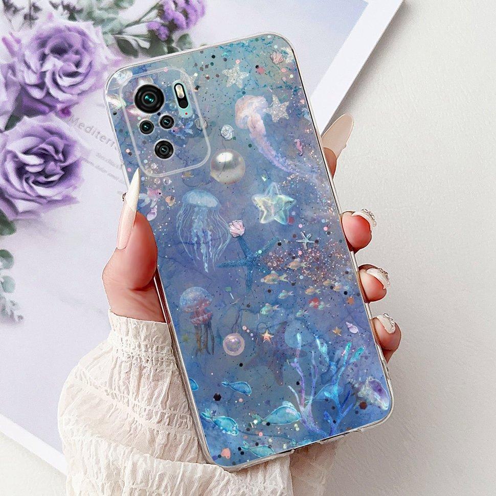 Colorful Pattern Case For Xiaomi Redmi Note 10 4G Ultra Slim Soft Silicone Case For Redmi Note 10 10S Note10 Note10S Cover Coque