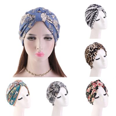Podšívka saténový šátek na hlavu čepice turban klobouk muslimský klobouk dámský styl chemoterapie čepice