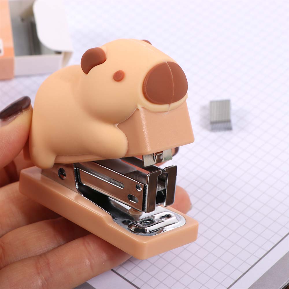 Effortless Capybara Stapler Set Good Looking Bookbinding Machine  Fixing Tools