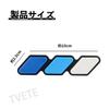 TVETE Grille Badges Tri-Color Grille Grill Car Front Grille [Pack of 2] 3D Decoration