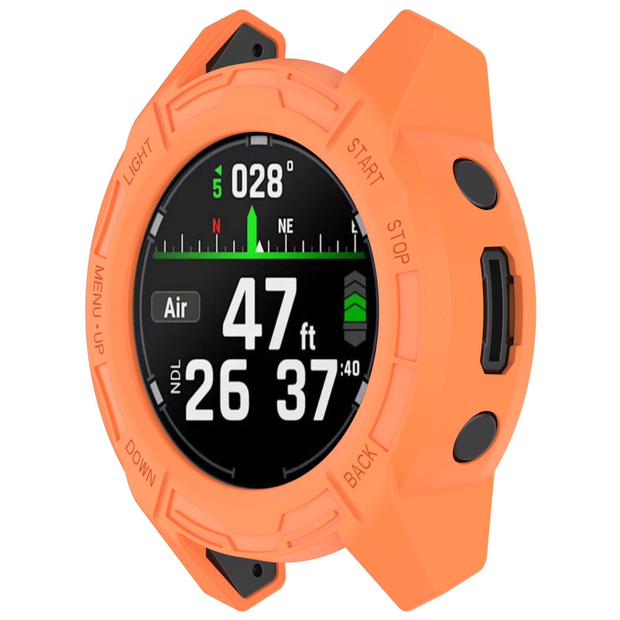 

Watch Case for Garmin Descent G2/G1/G1 Solar/G1 Solar Letel Soft TPU Hollow Shockproof Bumper Frame Black