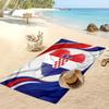 Asciugamano da Spiaggia con Stampa Calcio Croazia Asciugatura Rapida Super Assorbente Morbido Asciugamano da Bagno per Nuoto Spiaggia Viaggio Souvenir Regalo per Fan