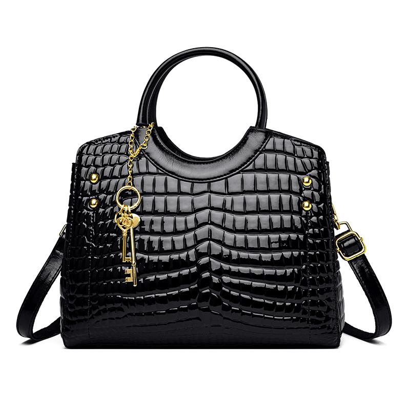 

Сумка через плечо из крокодиловой кожи для женщин, роскошная женская сумка через плечо, настоящее восковое масло, модный дизайнер, новинка