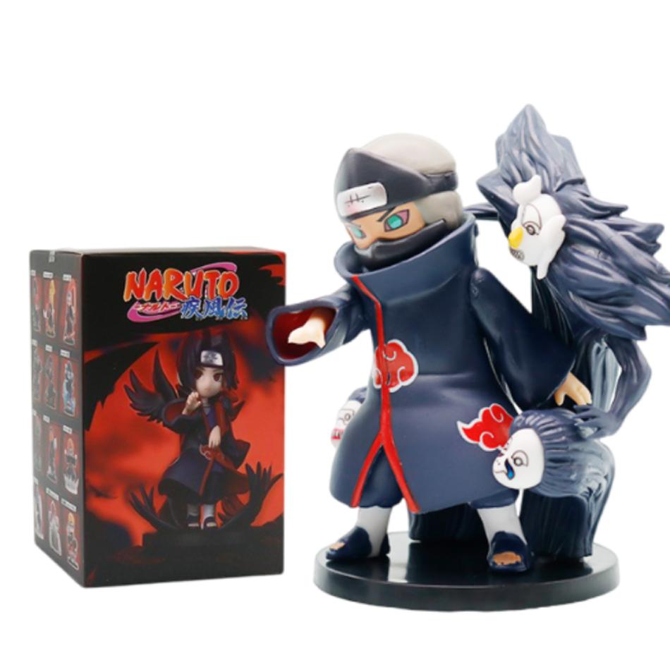 12Pcs Anime Naruto Shippuden Akatsuki Arc Series Blind Box Figures Toys Mystery Box Surprise Ornament Christmas Halloween Gifts