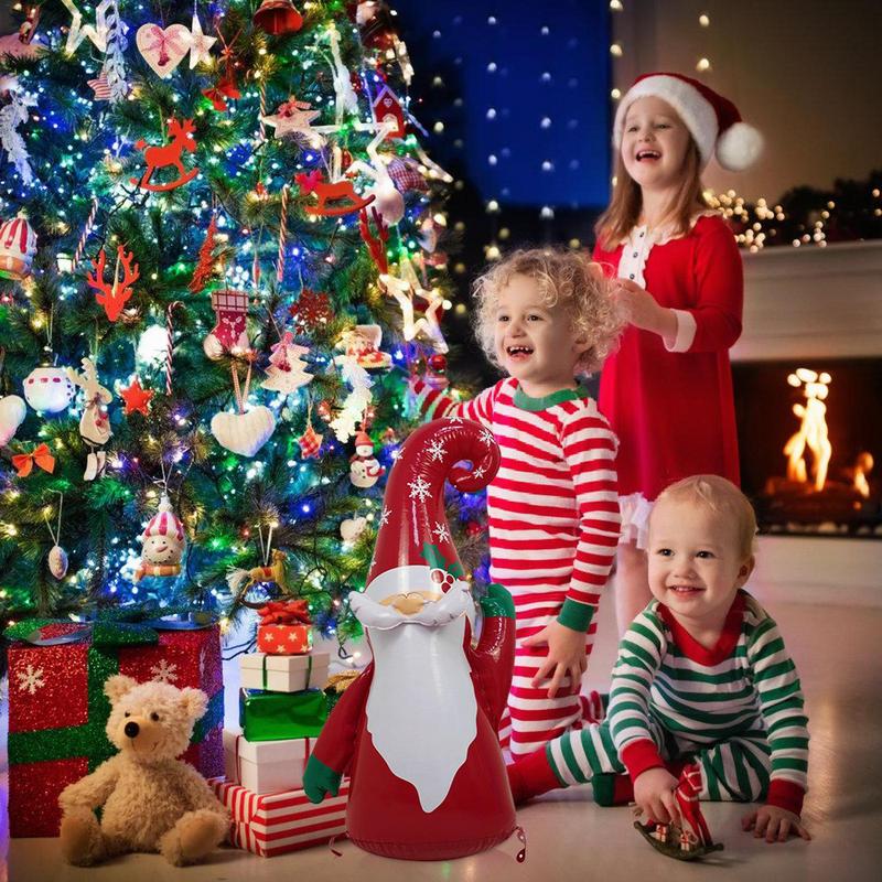 Christmas Inflatables Gingerbread Man Cartoon Christmas Gnome Outdoor Decorations Xmas Yard Decorations for Lawn
