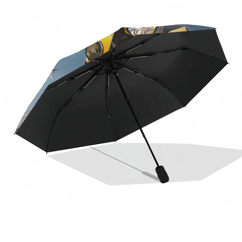 Bumblebee, Transformers Automatic Opening and Closing, 8 Rib Structure Portable Umbrella, Suitable for Men and Women In All Seasons  Perfect