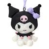 Sanrio Mascot Holder and ABS Ages 6 and 320544 (Fuwashika Kids) Kuromi, Nylon, Polyester, Resin, Up, Strap,