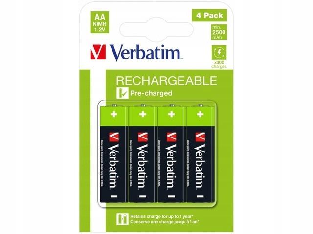 Akumulator AA Verbatim 2500mAh 4 Szt Blister