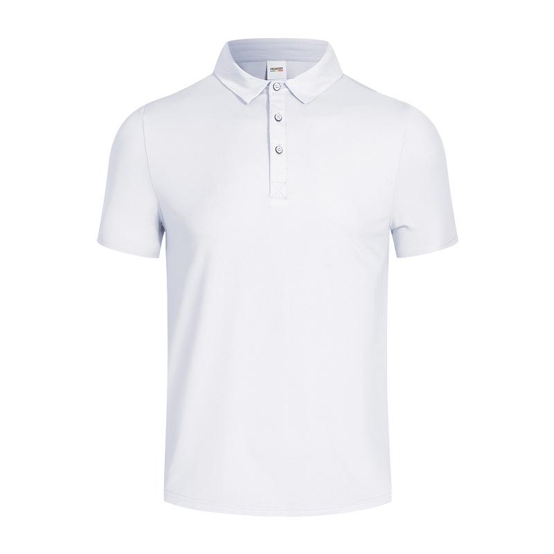 

Мужское поло из нейлонового ледяного шелка, с коротким рукавом, быстросохнущее, дышащее, летняя рабочая одежда, футболка с лацканом Women s XL белый