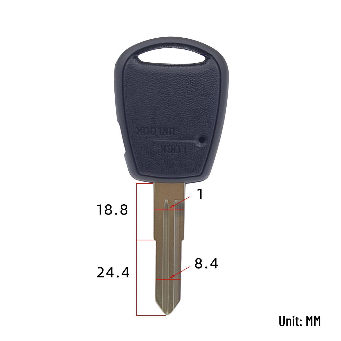 

Kia Rio 1-Button Remote Key Shell with 5 Blanks