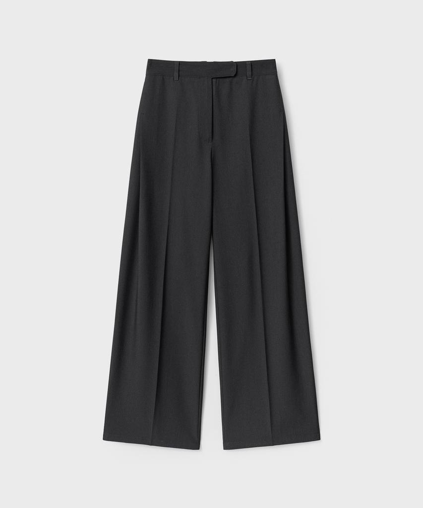 Bellie (W) Arc Slacks - Charcoal
