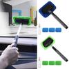 Extendable Car Windshield Cleaner with 4 Microfiber Pads Rotating Head Microfiber Cleaning Brush Windshield Cleaning Kit