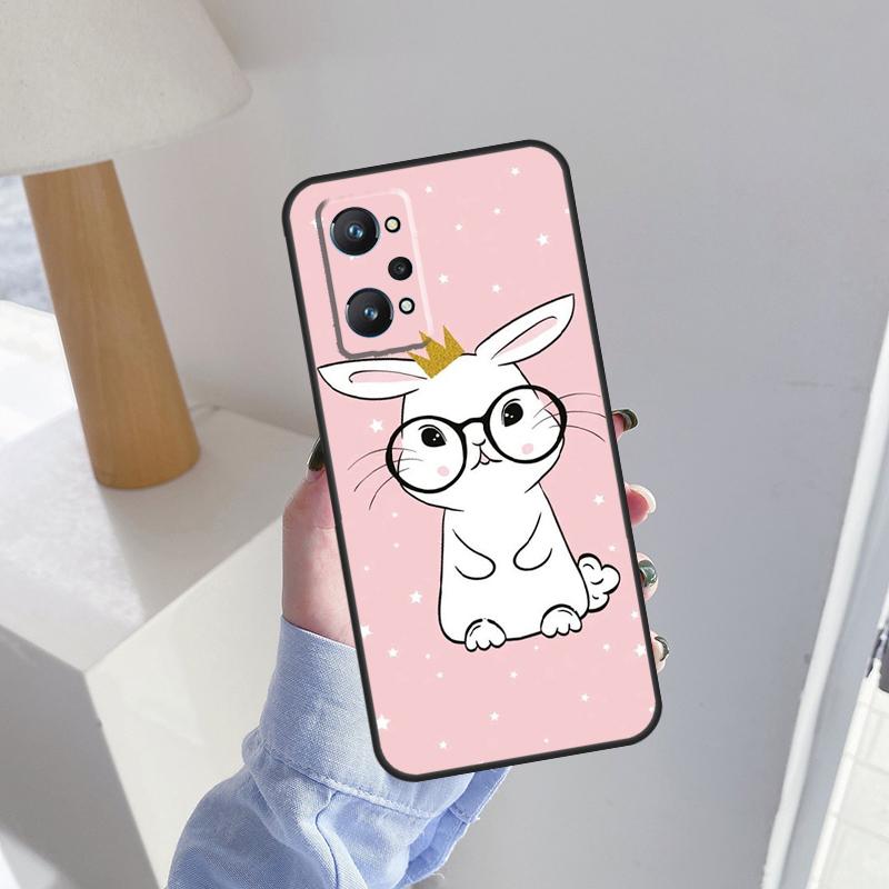 Cartoon Rabbit Bunny For Realme 10 Pro Plus C55 C35 C33 C31 C30 C21Y GT Neo 5 OnePlus 11 Nord 3 2T CE 2 Lite Case