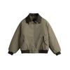 American Retro Cotton Men's Winter Jacket - Double Layer Lapel Workwear Style (MY95415)