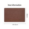 Faux Leather Table Placemats Double-Sides Square Dining Table Mat Waterproof Heat Resistant Table Place Mats For Kitchen Dining