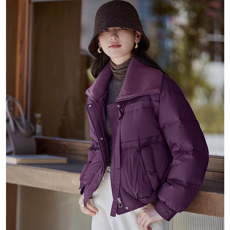 

Fengxun Women s Short Loose-Fit Winter Down Jacket XL