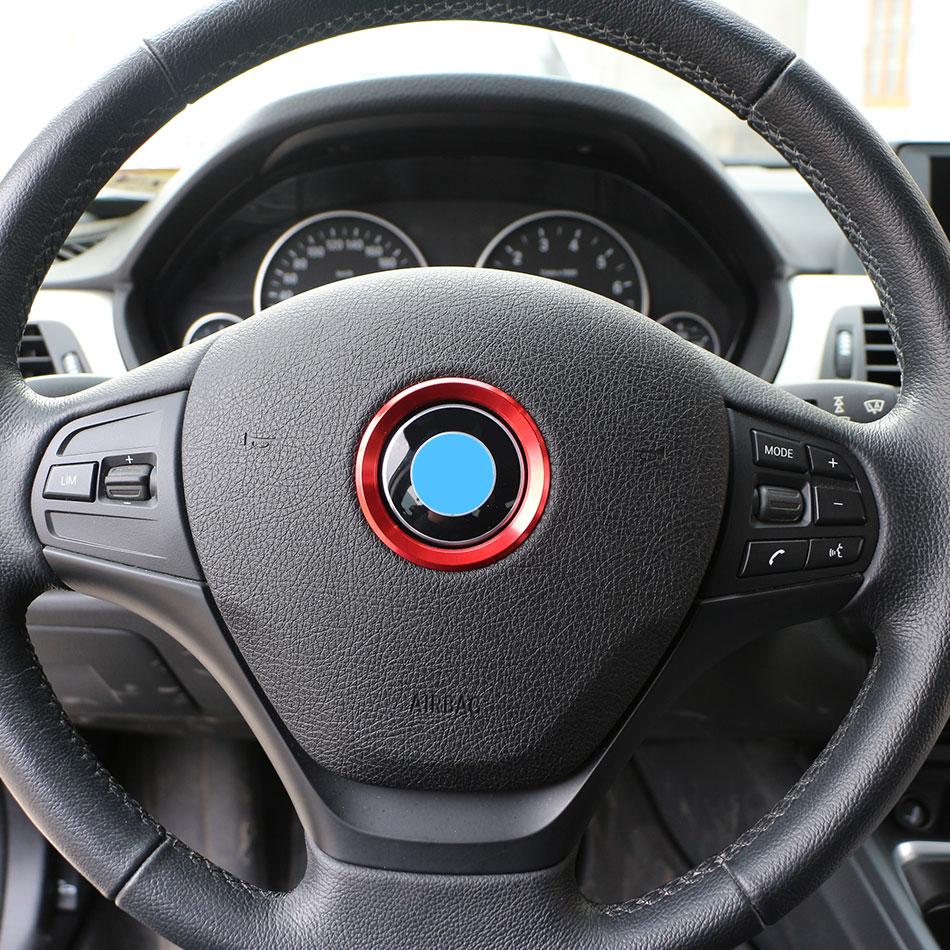Color My Life Car Styling Steering Wheel Decoration Trim Sticker Case for BMW E39 E36 E60 E90 E34 E46 Aluminium