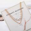 2024 New Fashion Simple Color Gold Femmes Cristal Multicouche Bracelet for Women Girl Jewelry Gifts