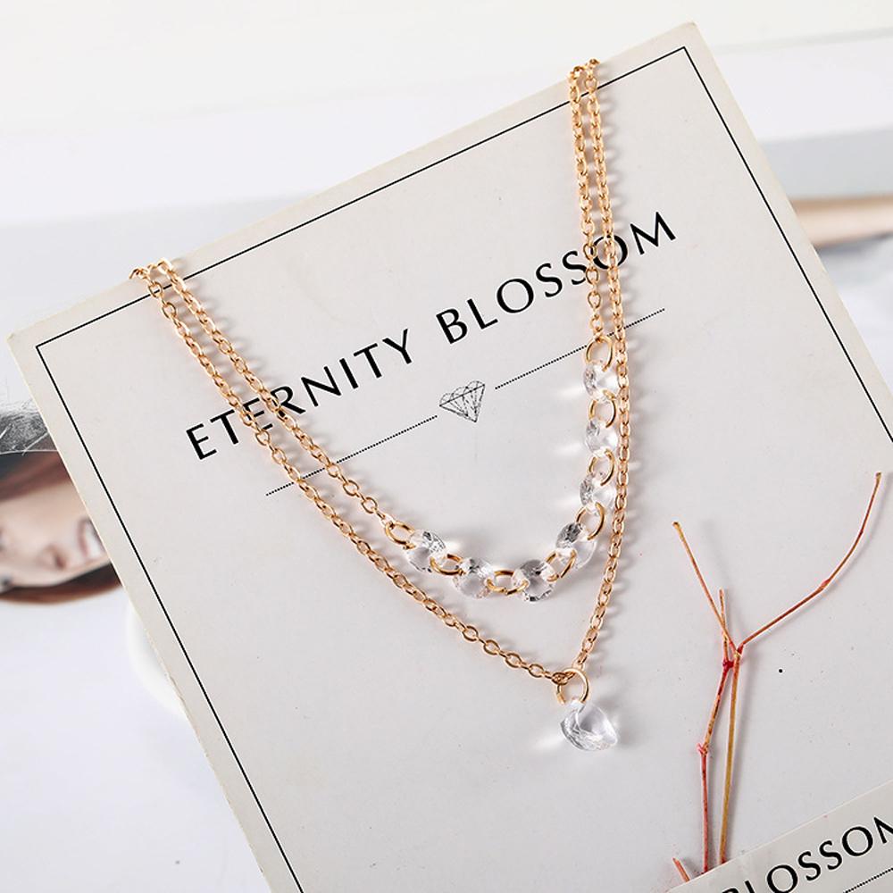 2024 New Fashion Simple Color Gold Femmes Cristal Multicouche Bracelet for Women Girl Jewelry Gifts