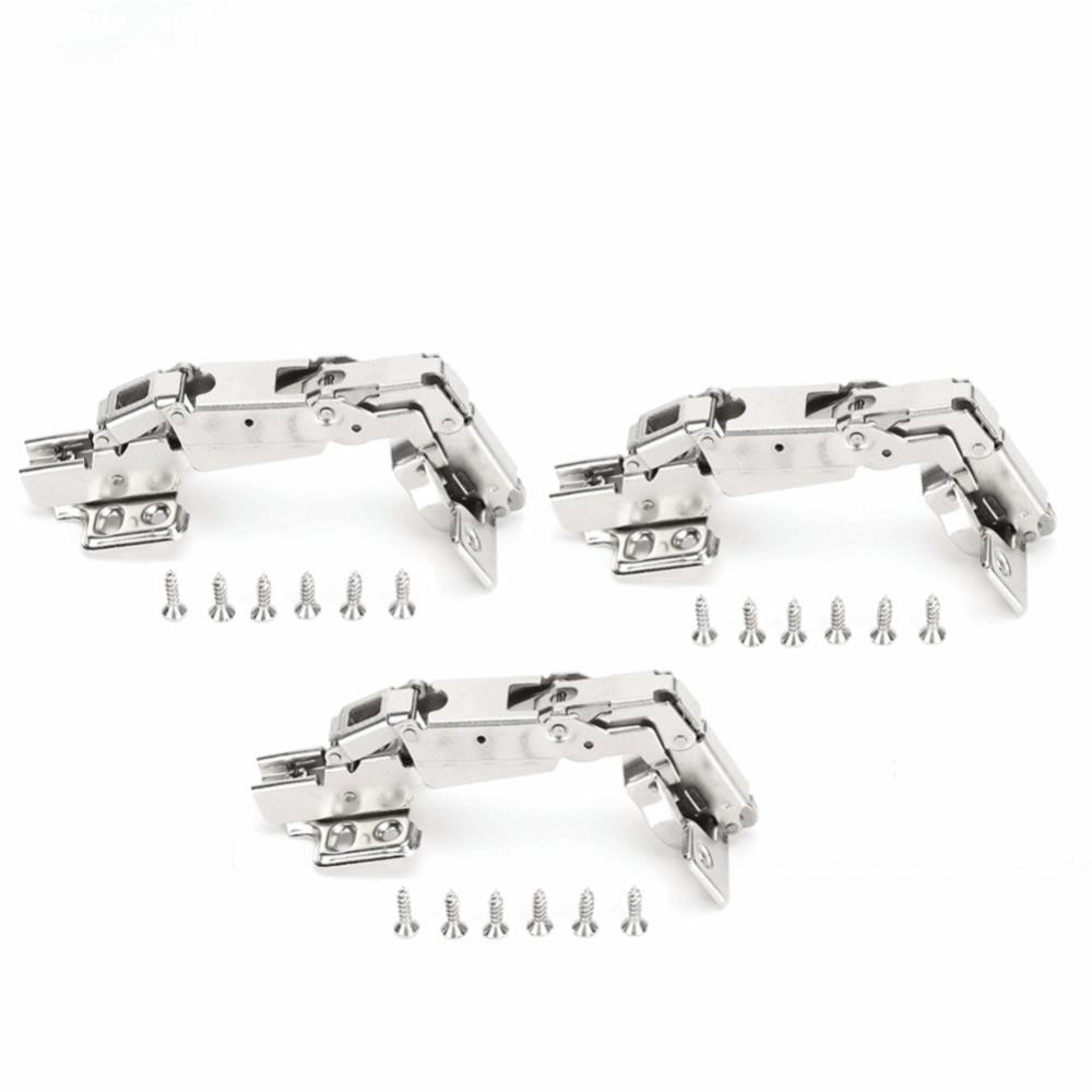 3pcs 165 Degree Cabinet Hinge Soft Closing Closet Hinge Durable Door Hinge Cabinet