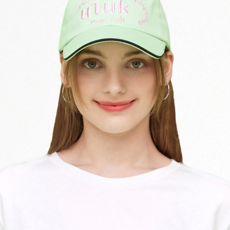 ULUK Twin You Look Embroidered Cotton Ball Cap 2 Colors