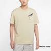 Jordan Solid Color Letter Pocket Sport Short Sleeve T-Shirt Men Tops Yellow DV9724-206