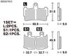 KITACO SBS Brake Pads 869HS Sinter Metal for VFR1200F 777-0869020