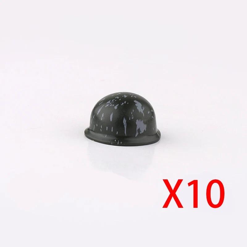 Andra världskriget Militära Byggklossar Tillbehör Figur Soldat Hjälm Leksak USSR1 USA UK Japansk Hatt Mini Tegel Huvmask Flamkastare