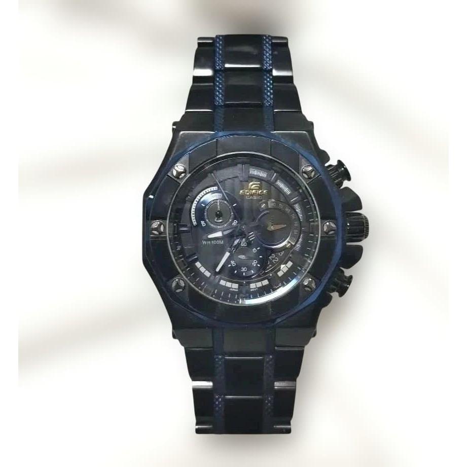 EDIFICE Black Analog Chronograph Watch