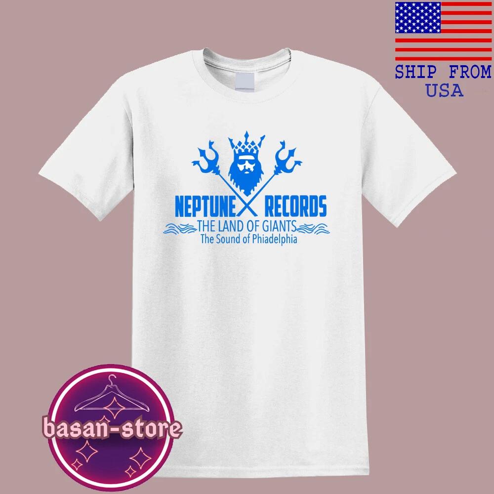 Neptune Records Men s White T-Shirt Tee Top Unisex L