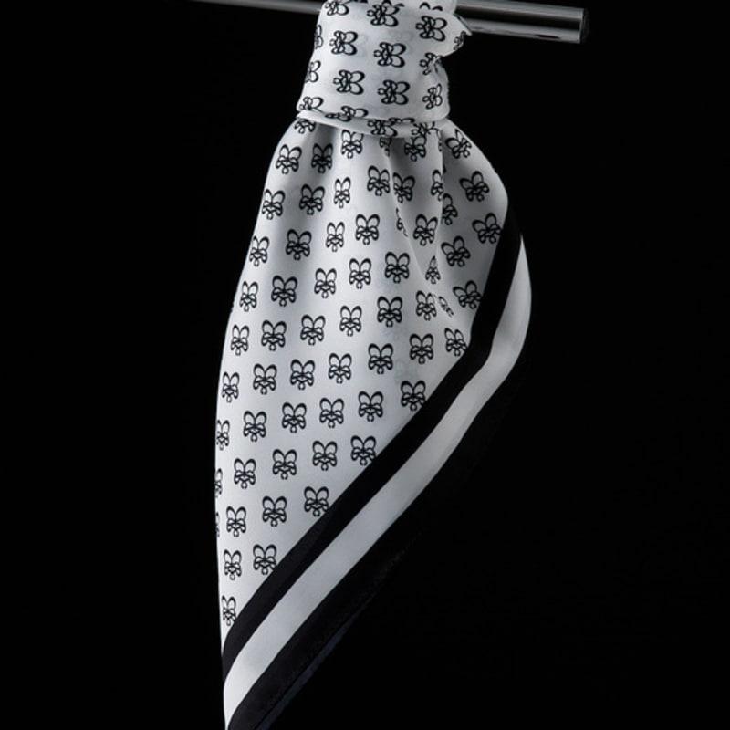 RECLOW R-MONOGRAM SCARF WHITE scarf