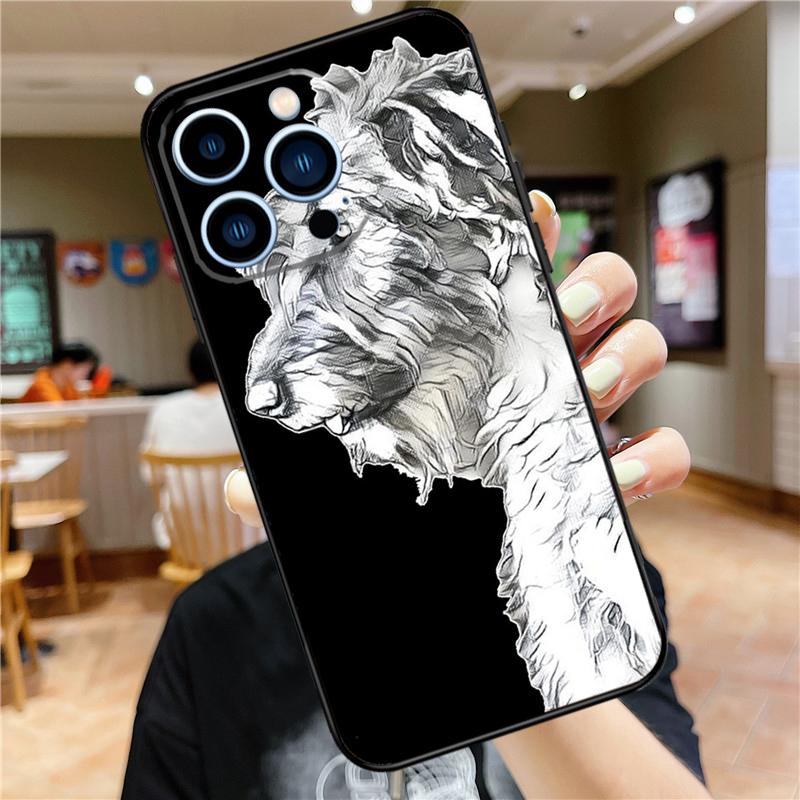 

Irish Wolfhound Dog Case For iPhone 17 Pro Max 16 15 14 11 12 13 Mini Plus 16e 17 Air Bumper Cover Accessories iPhone 11