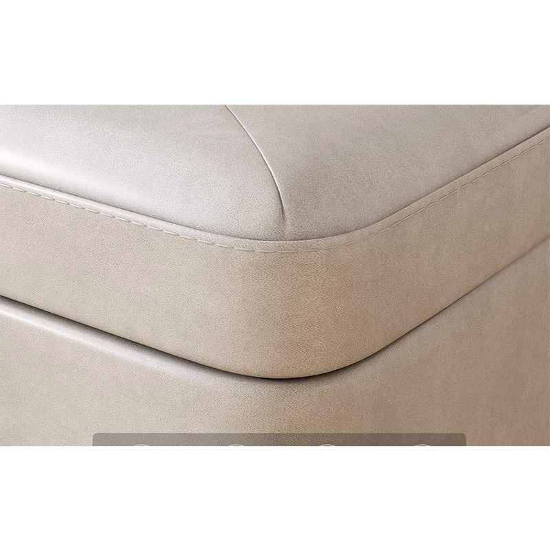 Creative Jelly Bean Stool Household Leather Ottoman Living Room Sofa Pedal Modern Doorway Shoe Stool Stylish Footrest