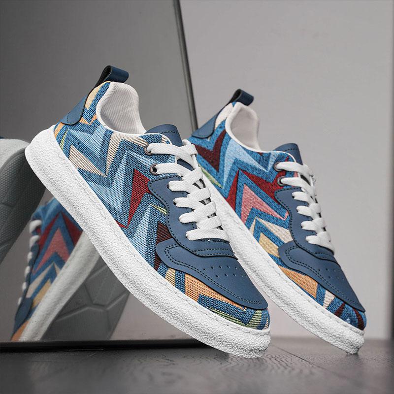 Fashion Hot Sale Ethnic Style Mens Canvas Shoes Sewing Casual Flat Shoes Man Breathable Fisherman Shoes Men Espadrilles zapatos hombre