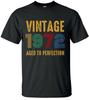 Vintage 1972 Aged Of Perfection Tshirt 50th Birthday Born In 1972 Funny Tee Top