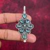 Blue Topaz Pendant, 925 Solid Sterling Silver Gemstone Jewelry, Handmade Pendant, For Thanksgiving