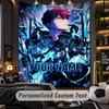 Personalized Wall Tapestry,Solo Leveling Custom Printed Name, Fabric Wall Art For Indoor Room Backdrop