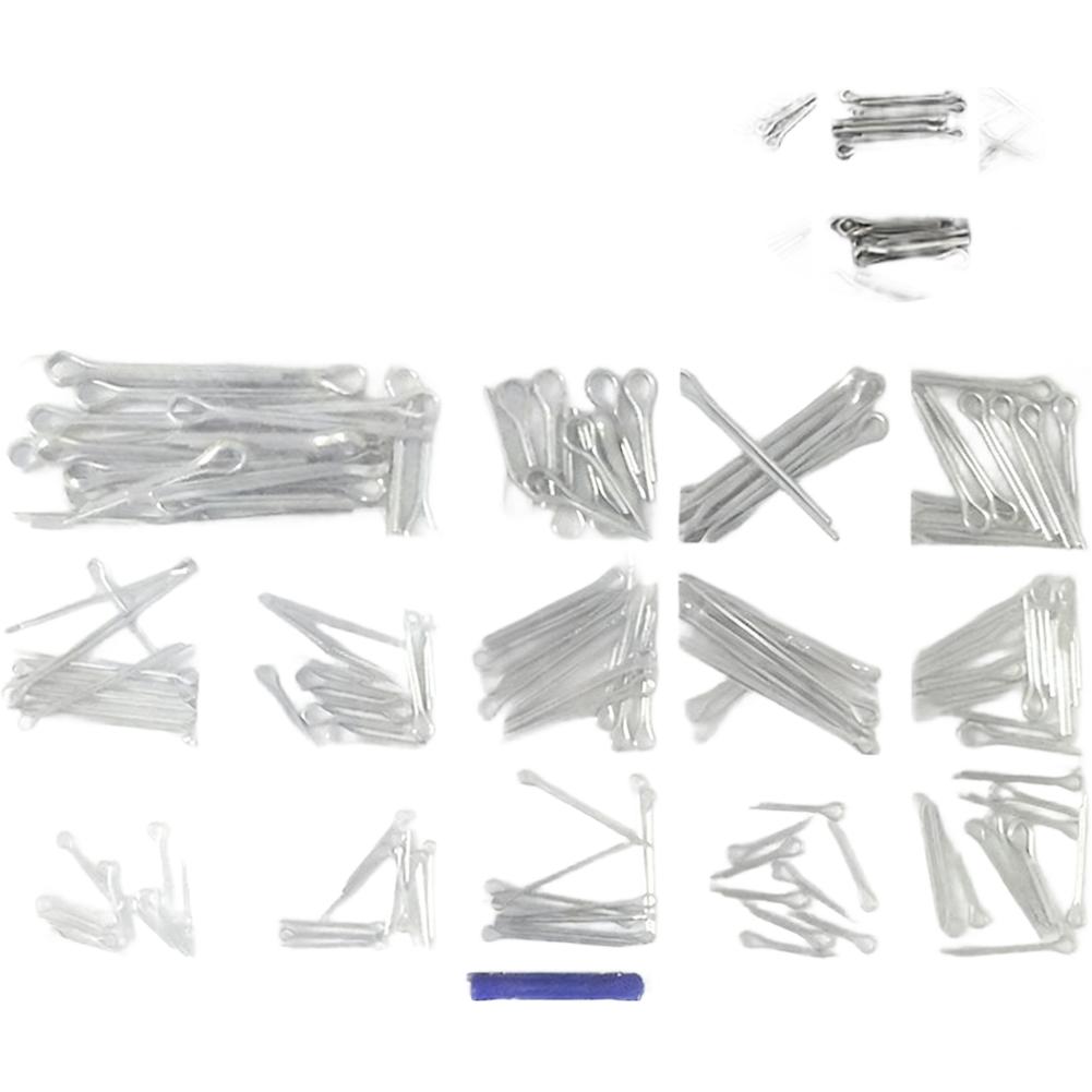 175 STK Splintensatz 5 Größen Jeweils 35 STK Sprengring Haarspangenclip Befestigung Beschlag Sortimentssatz Werkzeuge Ersatzteil