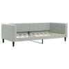 Daybed Light Grey 90x190 Cm Velvet